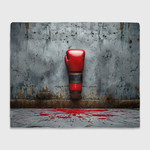 Плед Кикбоксеркие перчатки на сером / 3D-Велсофт – фото 1