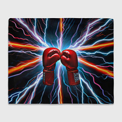 Плед Бойцовские перчатки и молнии