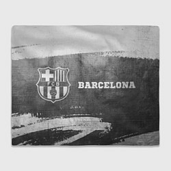 Плед флисовый Barcelona - grey gradient по-горизонтали, цвет: 3D-велсофт