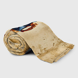 Плед флисовый Греко-римский борец на бежевом, цвет: 3D-велсофт — фото 2