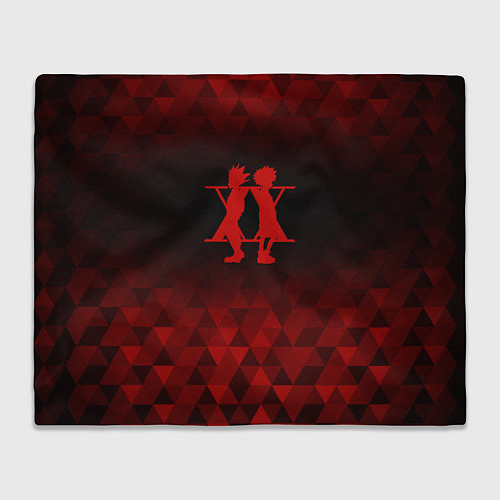 Плед Hunter x Hunter red poly / 3D-Велсофт – фото 1