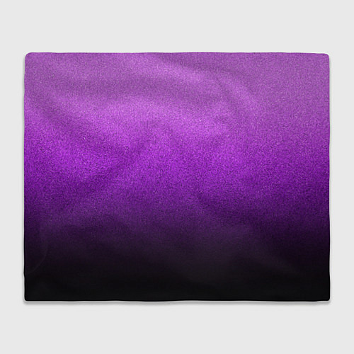 Плед Магический градиент крошка чёрно-фиолетовый / 3D-Велсофт – фото 1