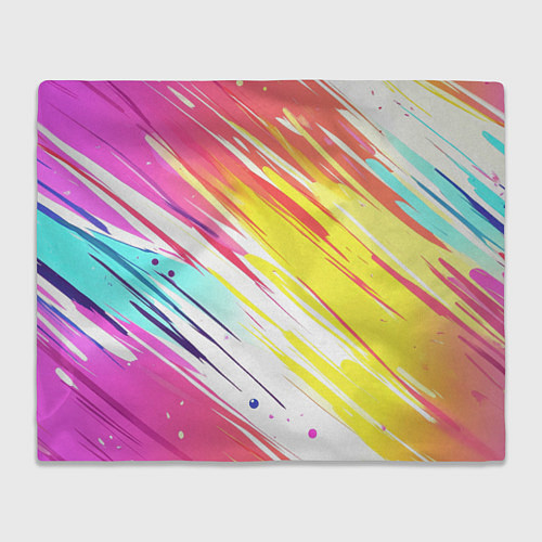 Плед Брызги краски на белом фоне / 3D-Велсофт – фото 1