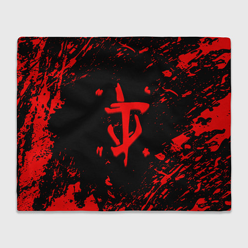 Плед Doom красные краски / 3D-Велсофт – фото 1