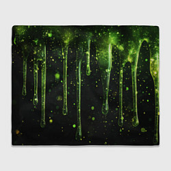 Плед Зеленая объемная слизь