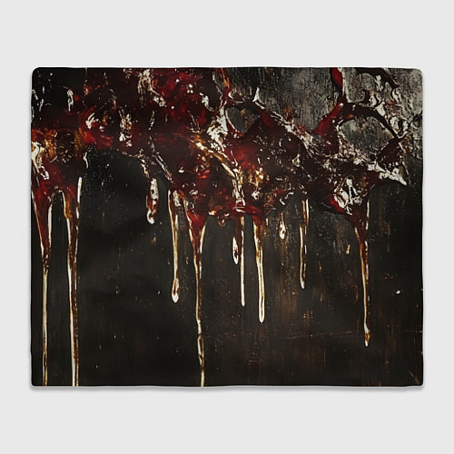 Плед Стекающий мед - текстура / 3D-Велсофт – фото 1