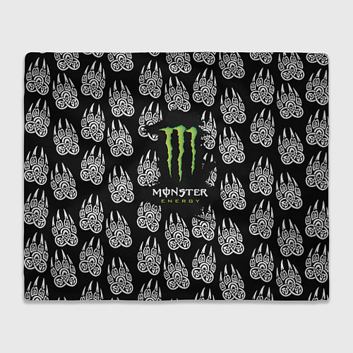 Плед Monster energy медвежьи лапы / 3D-Велсофт – фото 1