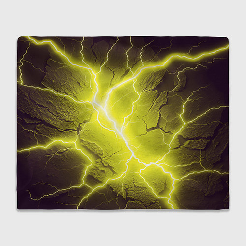 Плед Color yellow black / 3D-Велсофт – фото 1