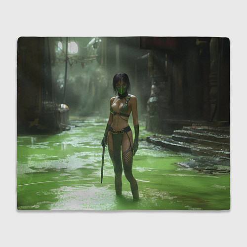 Плед Джейд в кислоте мортал комбат / 3D-Велсофт – фото 1