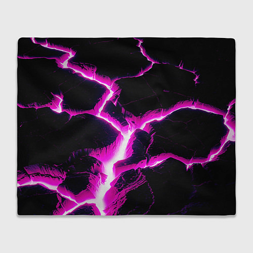 Плед Color pink black / 3D-Велсофт – фото 1