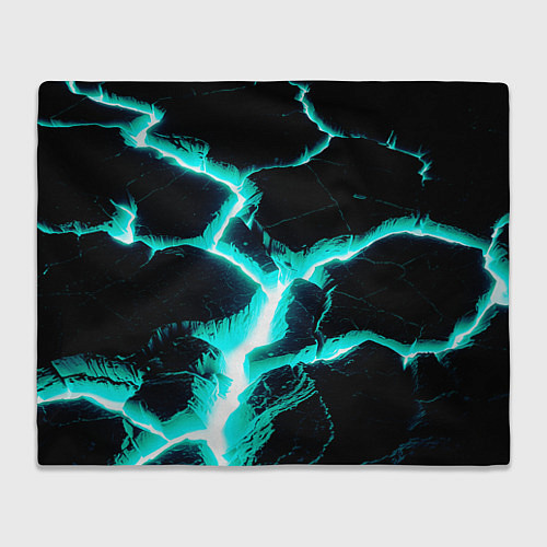 Плед Color light blue black / 3D-Велсофт – фото 1