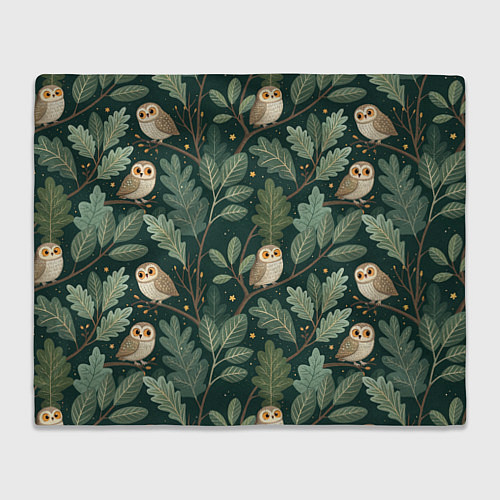 Плед Совы в лесу / 3D-Велсофт – фото 1