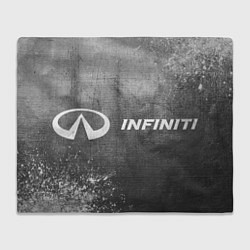 Плед флисовый Infiniti - grey gradient по-горизонтали, цвет: 3D-велсофт