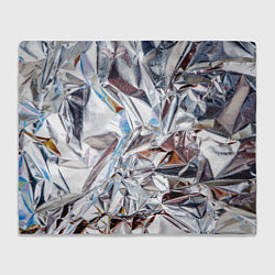 Плед флисовый Зеркальная металическая фольга текстура, цвет: 3D-велсофт