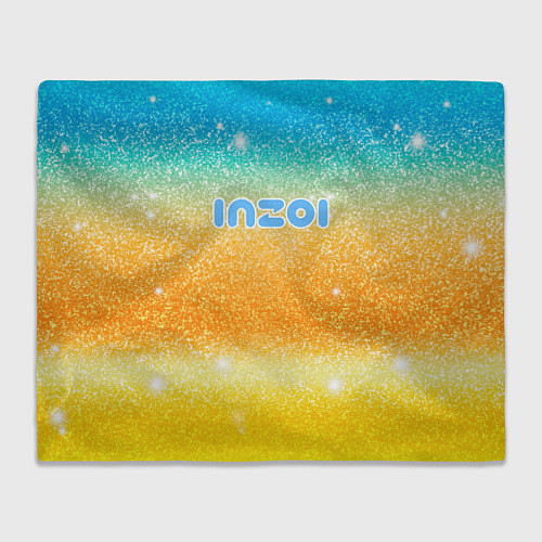 Плед Inzoi лого и блестки / 3D-Велсофт – фото 1