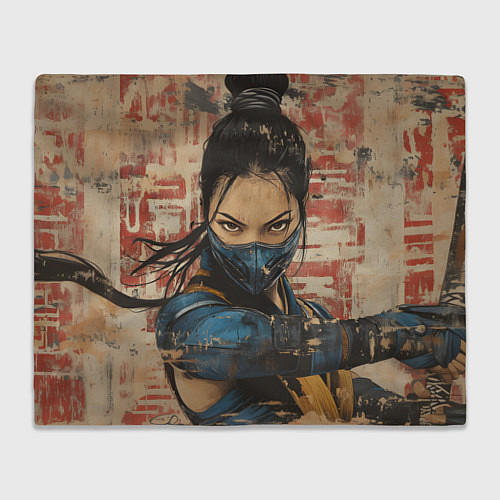 Плед Боец Мортал комбат Китана / 3D-Велсофт – фото 1