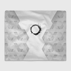 Плед флисовый The Callisto Protocol white poly, цвет: 3D-велсофт