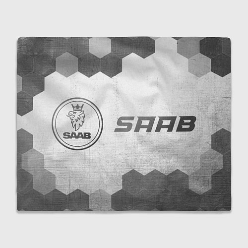 Плед Saab - white gradient по-горизонтали / 3D-Велсофт – фото 1