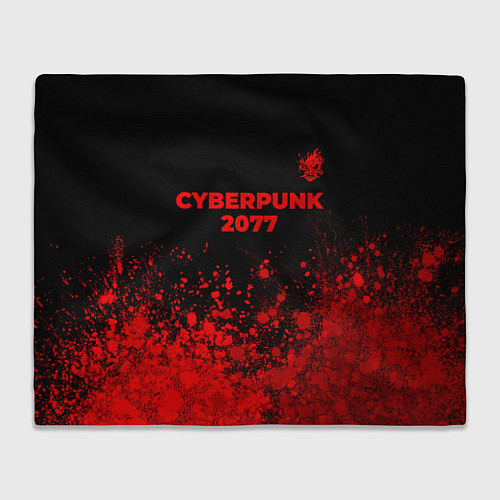 Плед Cyberpunk 2077 - red gradient посередине / 3D-Велсофт – фото 1
