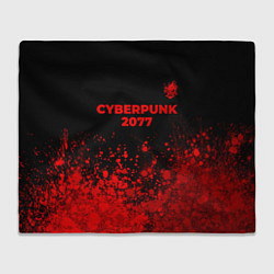 Плед Cyberpunk 2077 - red gradient посередине
