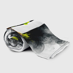 Плед флисовый Ракетка в черном дыму, цвет: 3D-велсофт — фото 2