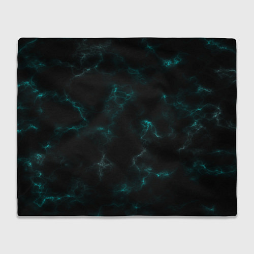 Плед Color black turquoise / 3D-Велсофт – фото 1