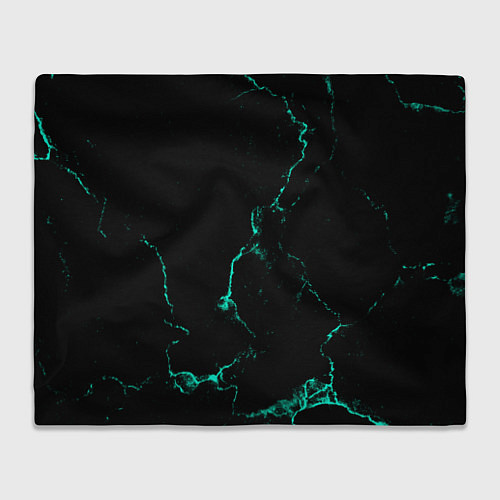 Плед Color black turquoise / 3D-Велсофт – фото 1