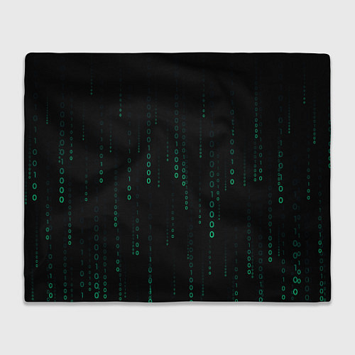 Плед Color black turquoise / 3D-Велсофт – фото 1