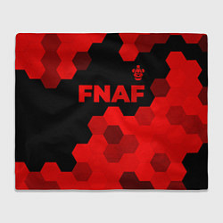 Плед флисовый FNAF - red gradient посередине, цвет: 3D-велсофт