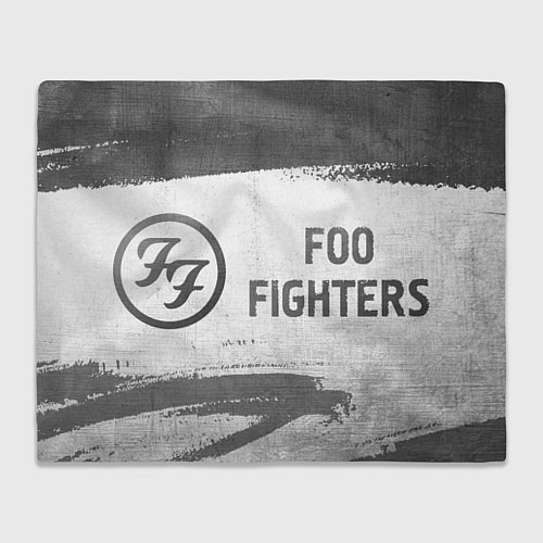 Плед Foo Fighters - white gradient по-горизонтали / 3D-Велсофт – фото 1