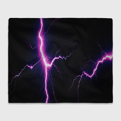 Плед Lightning purple / 3D-Велсофт – фото 1
