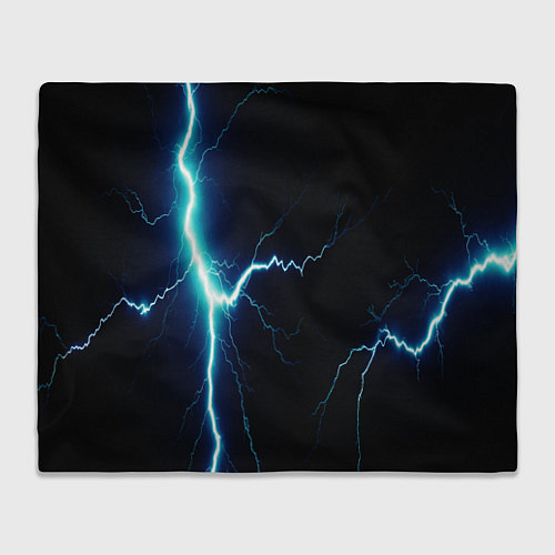 Плед Lightning light blue / 3D-Велсофт – фото 1