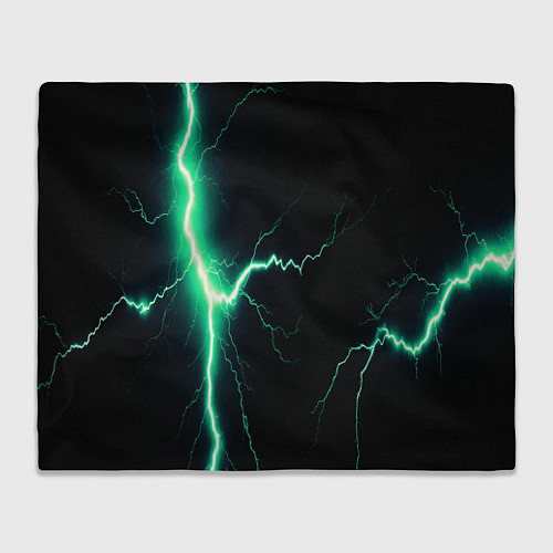 Плед Lightning turquoise / 3D-Велсофт – фото 1