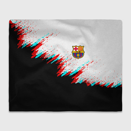 Плед Barcelona глитч краски / 3D-Велсофт – фото 1