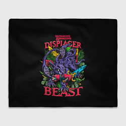 Плед флисовый Displacer Beast dnd, цвет: 3D-велсофт