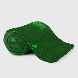 Плед флисовый Paramore - green gradient посередине, цвет: 3D-велсофт — фото 2