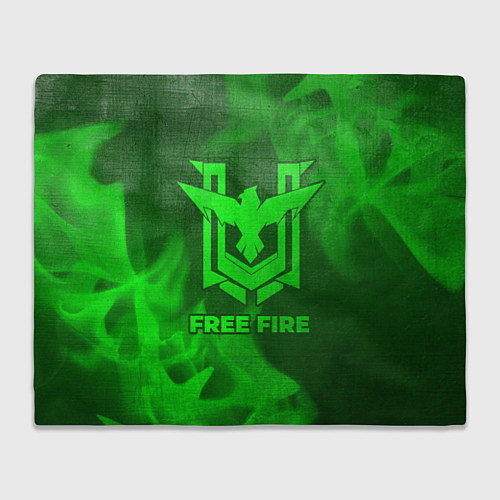 Плед Free Fire - green gradient / 3D-Велсофт – фото 1