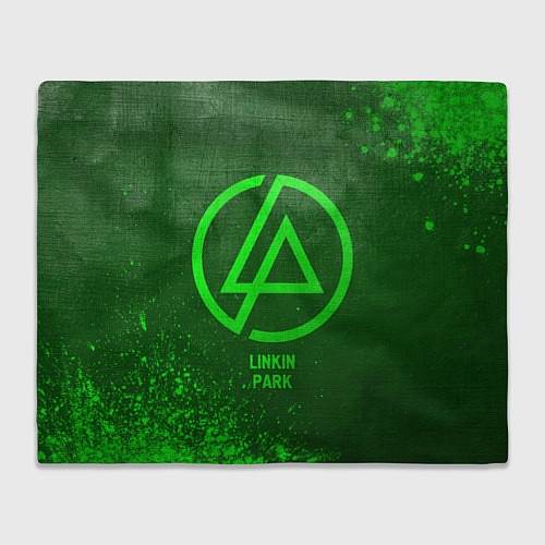 Плед Linkin Park - green gradient / 3D-Велсофт – фото 1