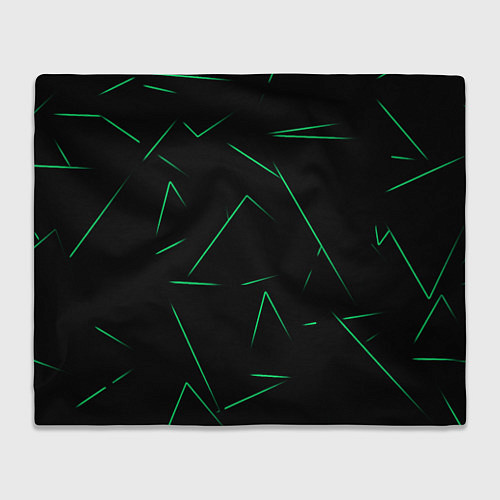 Плед Color light green line / 3D-Велсофт – фото 1