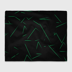 Плед Color light green line