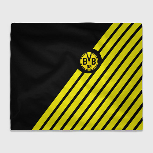Плед Borussia geometry yellow / 3D-Велсофт – фото 1