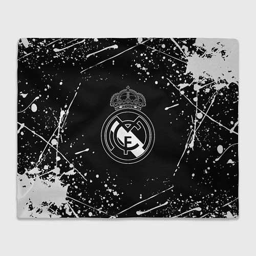 Плед Real Madrid белые краски / 3D-Велсофт – фото 1