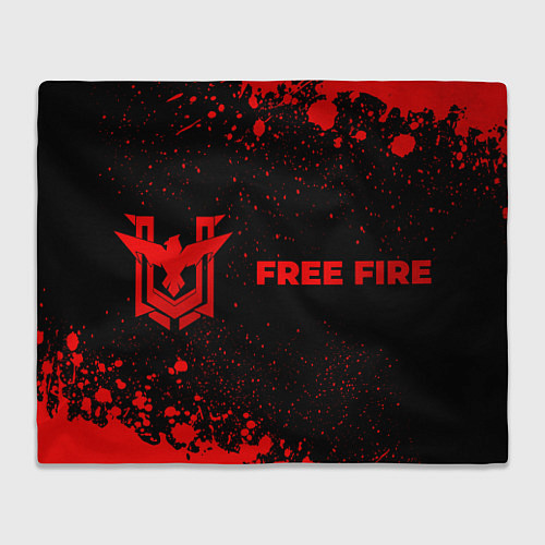 Плед Free Fire - red gradient по-горизонтали / 3D-Велсофт – фото 1