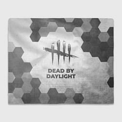 Плед флисовый Dead by Daylight - white gradient, цвет: 3D-велсофт