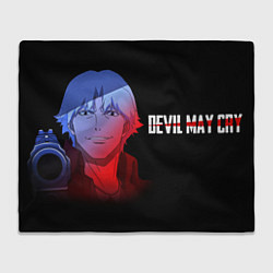 Плед флисовый Devil May Cry - Dante face, цвет: 3D-велсофт