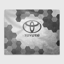 Плед флисовый Toyota - white gradient, цвет: 3D-велсофт