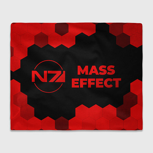 Плед Mass Effect - red gradient по-горизонтали / 3D-Велсофт – фото 1