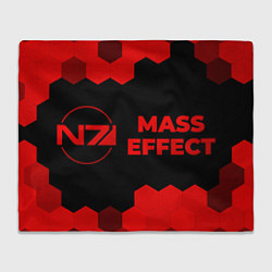 Плед Mass Effect - red gradient по-горизонтали