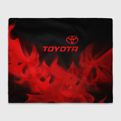 Плед Toyota - red gradient посередине / 3D-Велсофт – фото 1