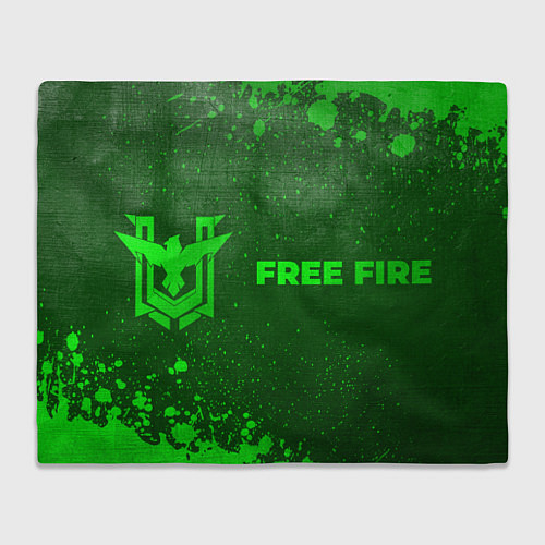Плед Free Fire - green gradient по-горизонтали / 3D-Велсофт – фото 1